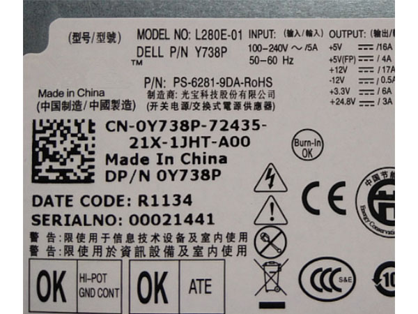 Dell KD98N L280E-01